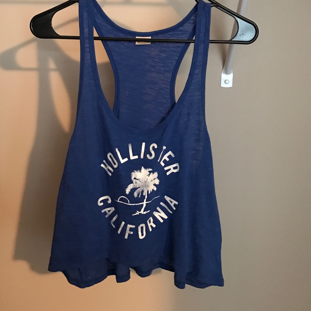 Royal blue Hollister crop tank top