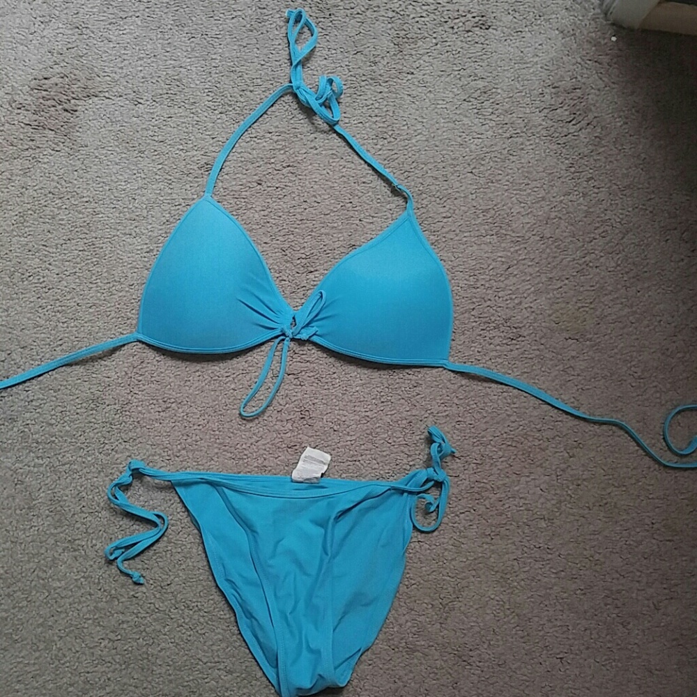 Teal Push up Bikini
