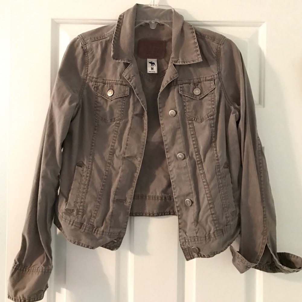 Abercrombie & Fitch Olive/Gray Jacket