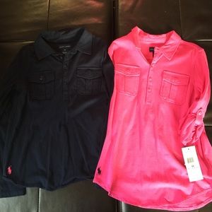 Two Ralph Lauren Long Sleeve Shirts