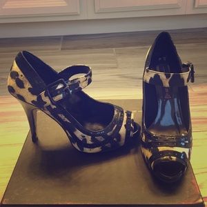 Steven by Steve Madden leopard print heels