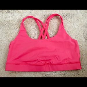Lululemon Bright Coral Sports Bra Size 8