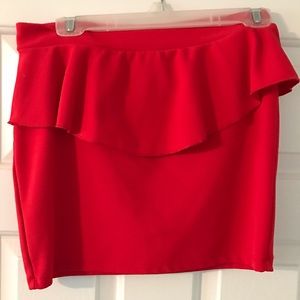 Xhilaration ADORABLE peplum mini skirt