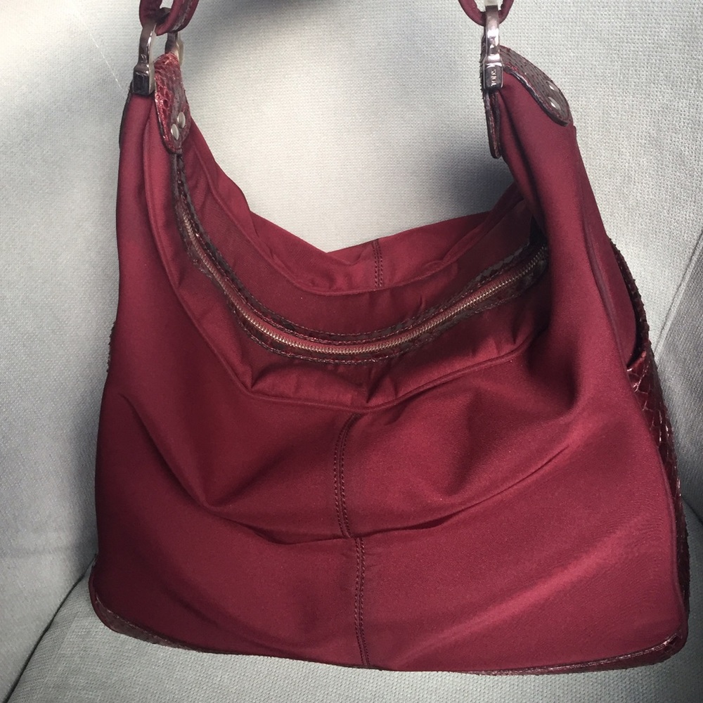 Tod's Snakeskin Cary-All Satchel