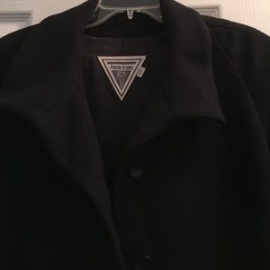 Full length black coat