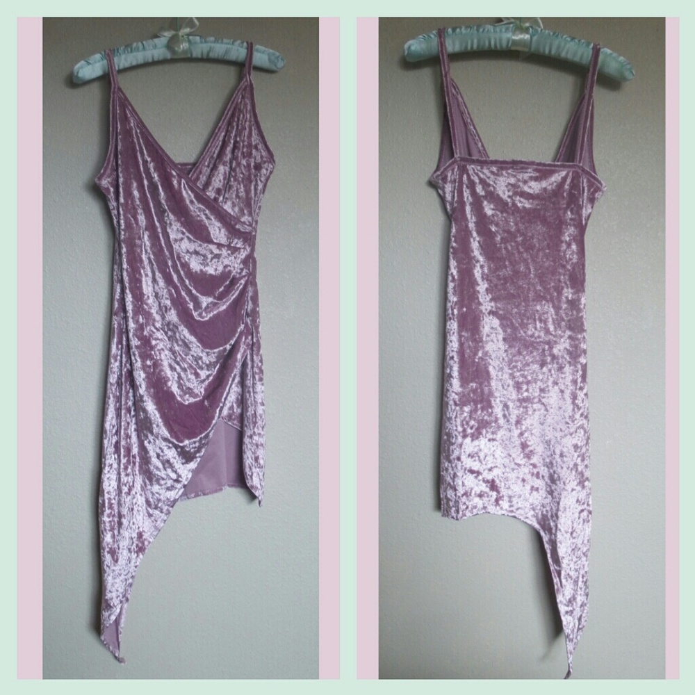 SOLD OUT! Crushed Velvet Backless Dress - Picture 3 of 4