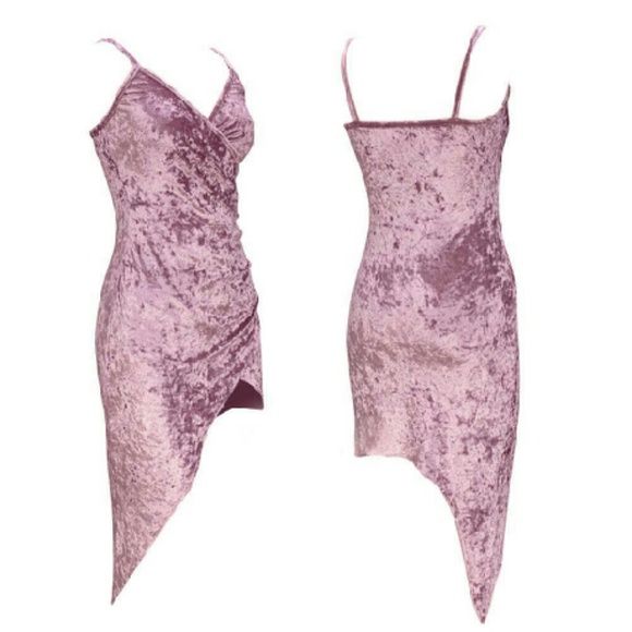 SOLD OUT! Crushed Velvet Backless Dress - Picture 2 of 4