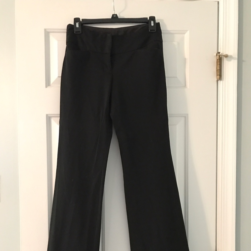 Express Editor black flat leg pants