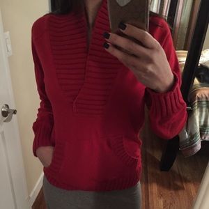 Old navy red top, well loved, good condition