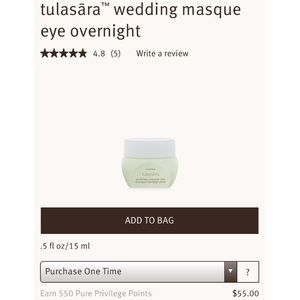 NIB Aveda wedding masque eye
