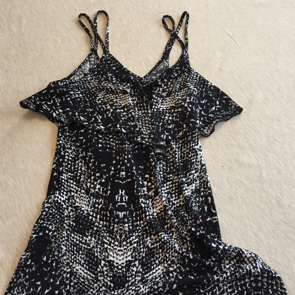 Ruffle bathing suit coverup
