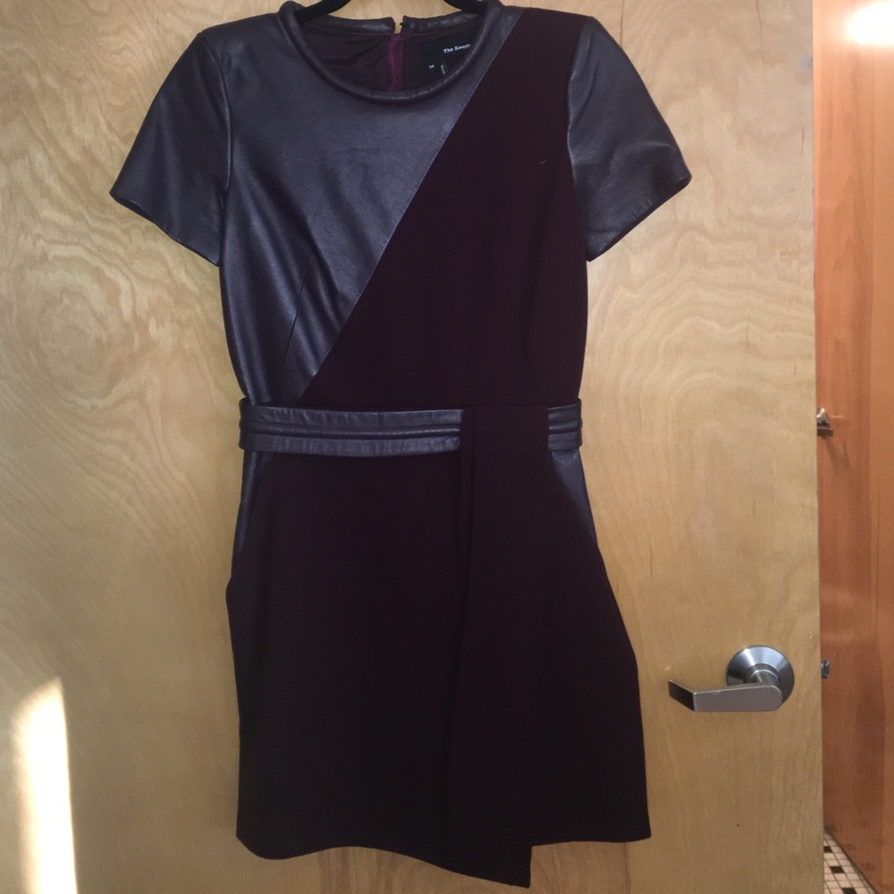 Kooples leather mini dress