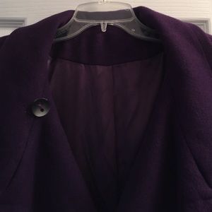Wool Full length purple peacoat