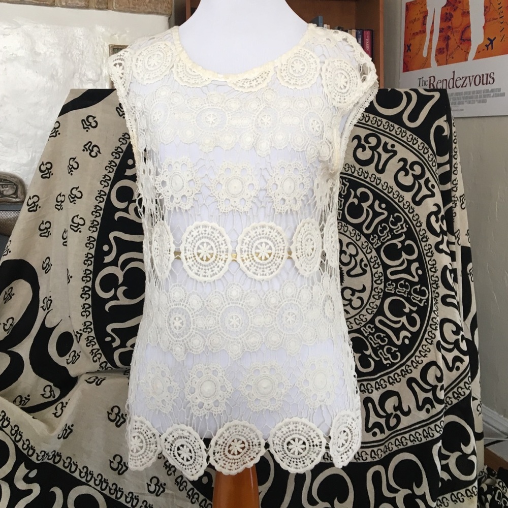 Sanctuary clothing lace tank top
