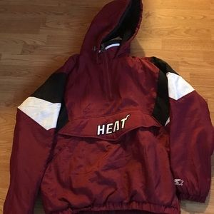 🆕Miami Heat NBA Starter Breakaway Half Zip Jacket