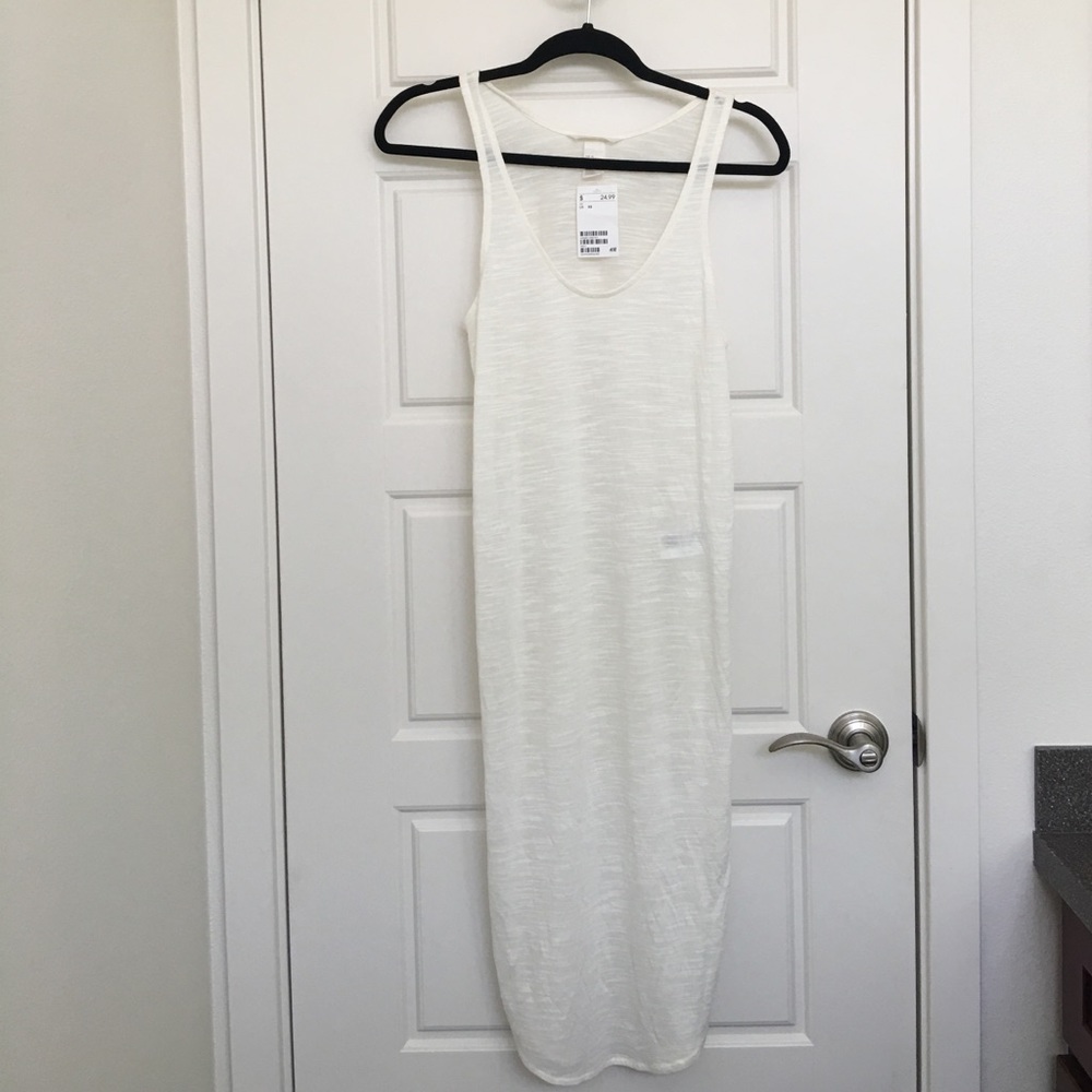 H&m white tank top dress