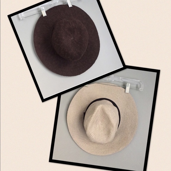 2 gorgeous floppy hats Club Monaco + 1