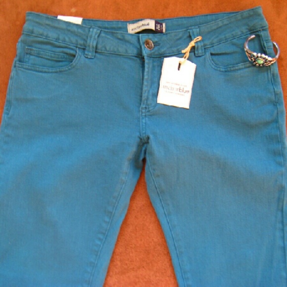 Anchor Blue Jeans - Turquoise Anchor Blue Skinny Jeans Anchor Blue Jeans - Turquoise Anchor Blue Skinny Jeans