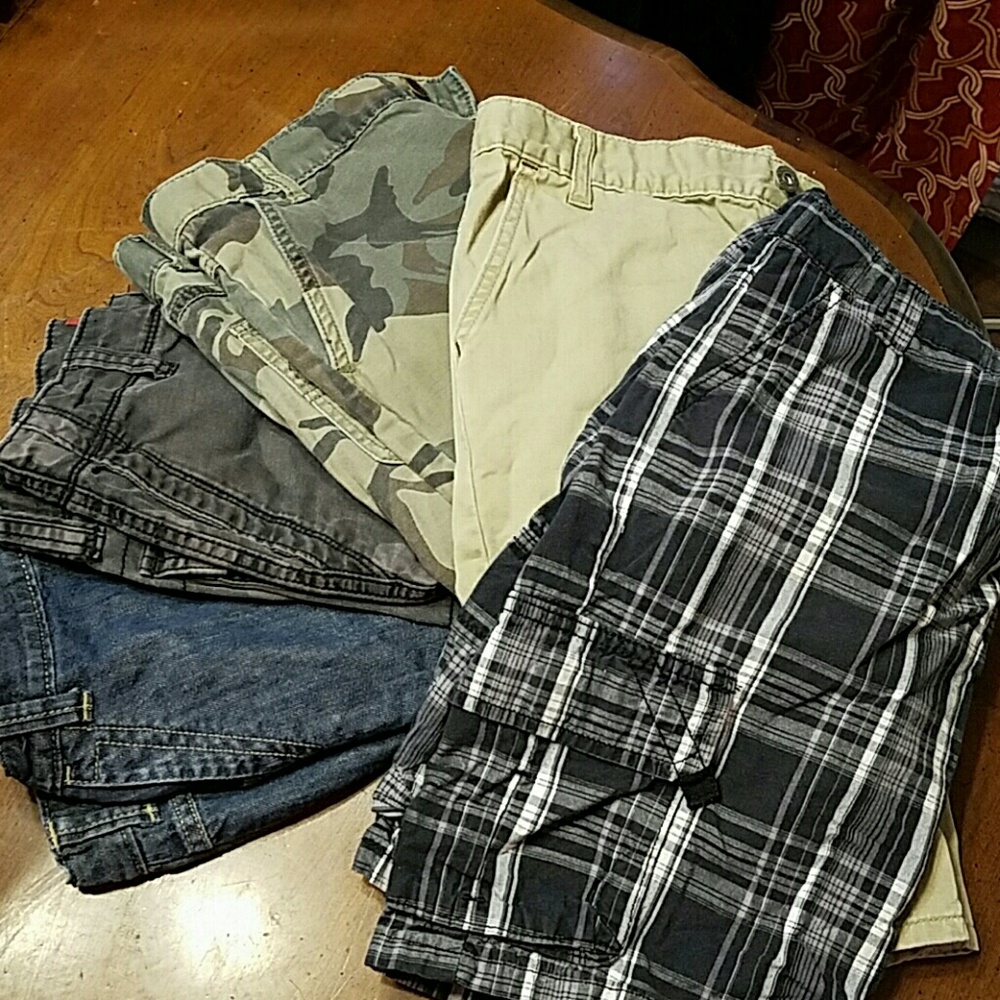 Assortment of boys husky cargo shorts