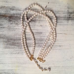 3 Strand Pearl Necklace