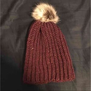 Just Fab maroon beanie