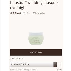 NIB Aveda Wedding Masque