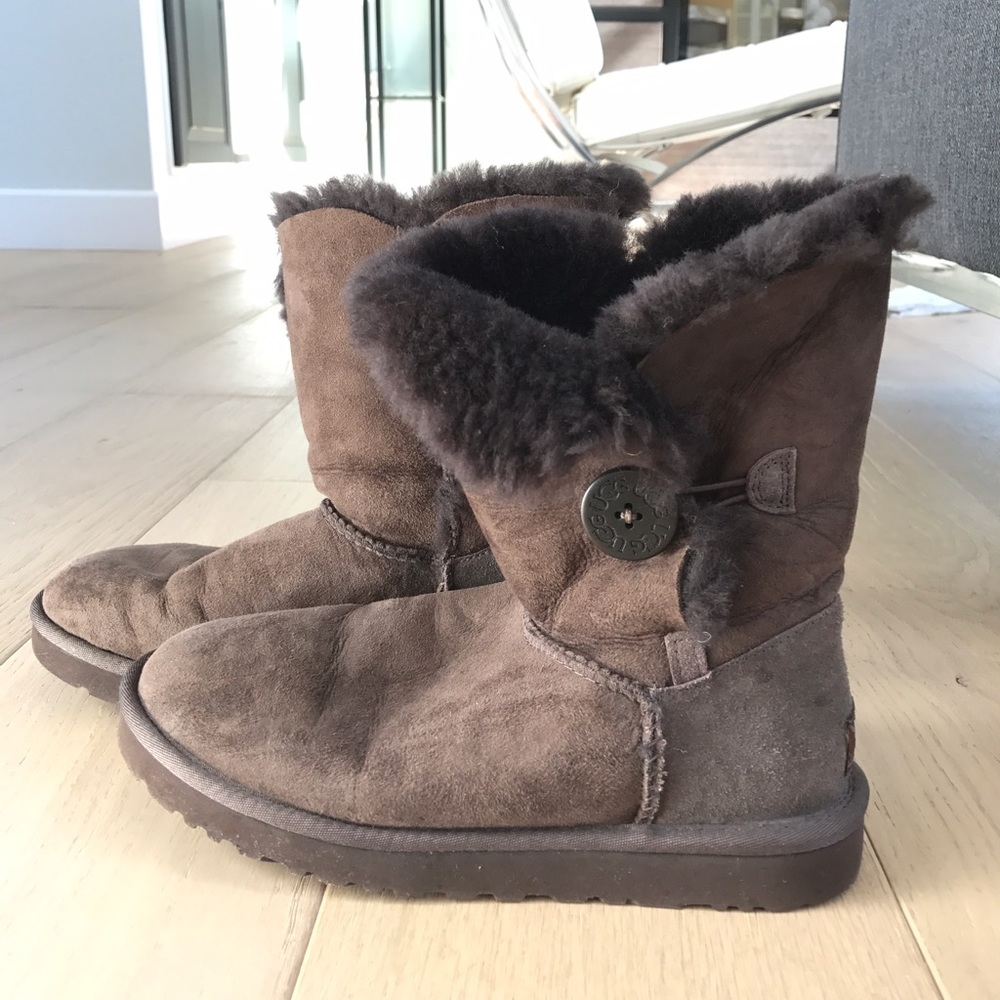 UGG Brown Bailey Button