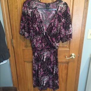 Lane Bryant faux wrap dress