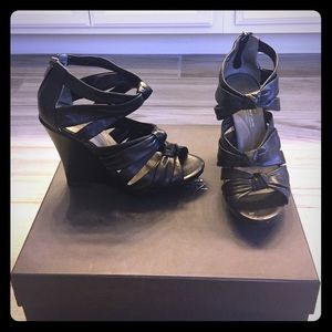 Kenneth Cole leather wedges