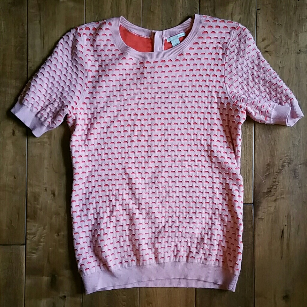 XS Halogen short sleeve sweater knit top