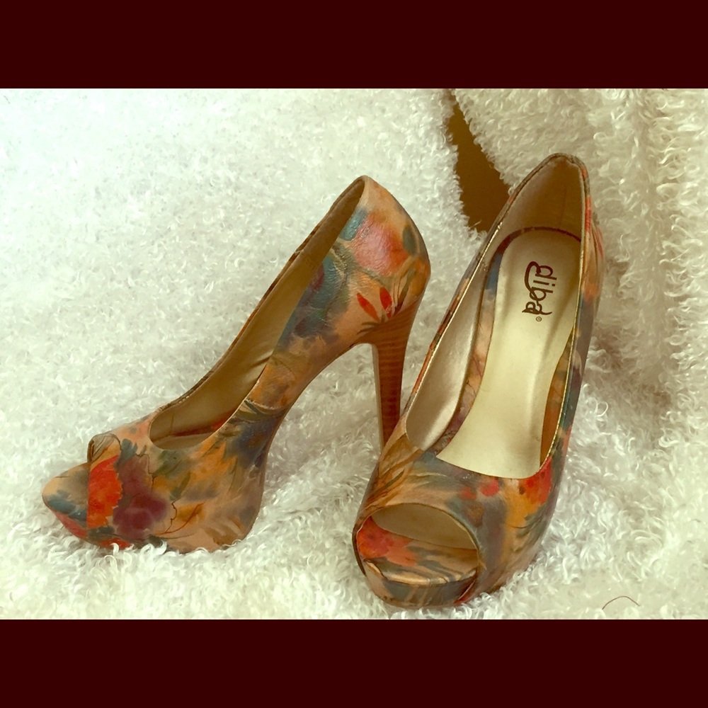 Dina multi colored heels