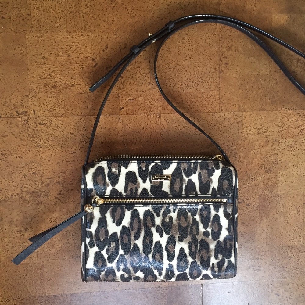 Kate spade leopard print purse