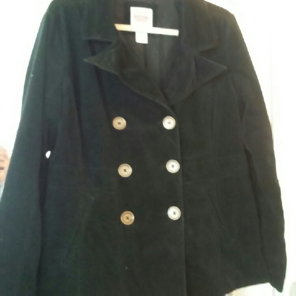 Massimo Supply Co. Corduroy  Navy Blue peas Coat
