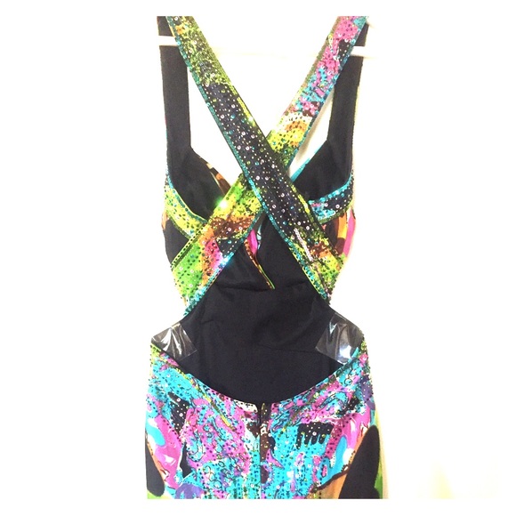 Multicolored prom dress/evening gown - Picture 1 of 4