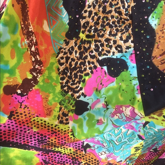 Multicolored prom dress/evening gown - Picture 4 of 4