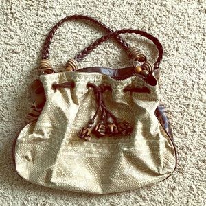Chicos brown Safari bag