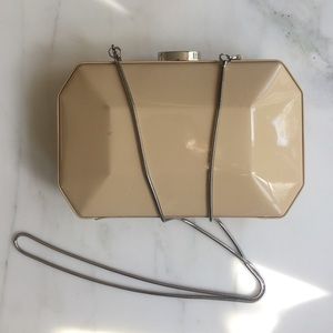 Hard shell cream clutch