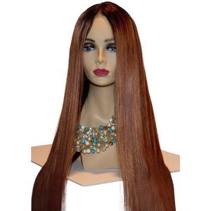 20" Glueless Lace Front Wig Human Hair