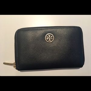Tory Burch Navy Medium Sized Wallet
