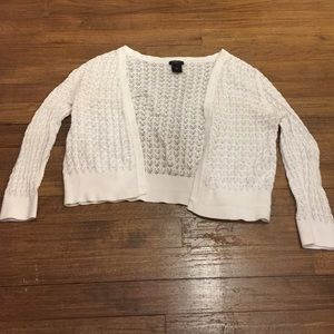 White cardigan