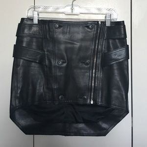 Asymmetrical Leather Skirt from Alexander Wang!