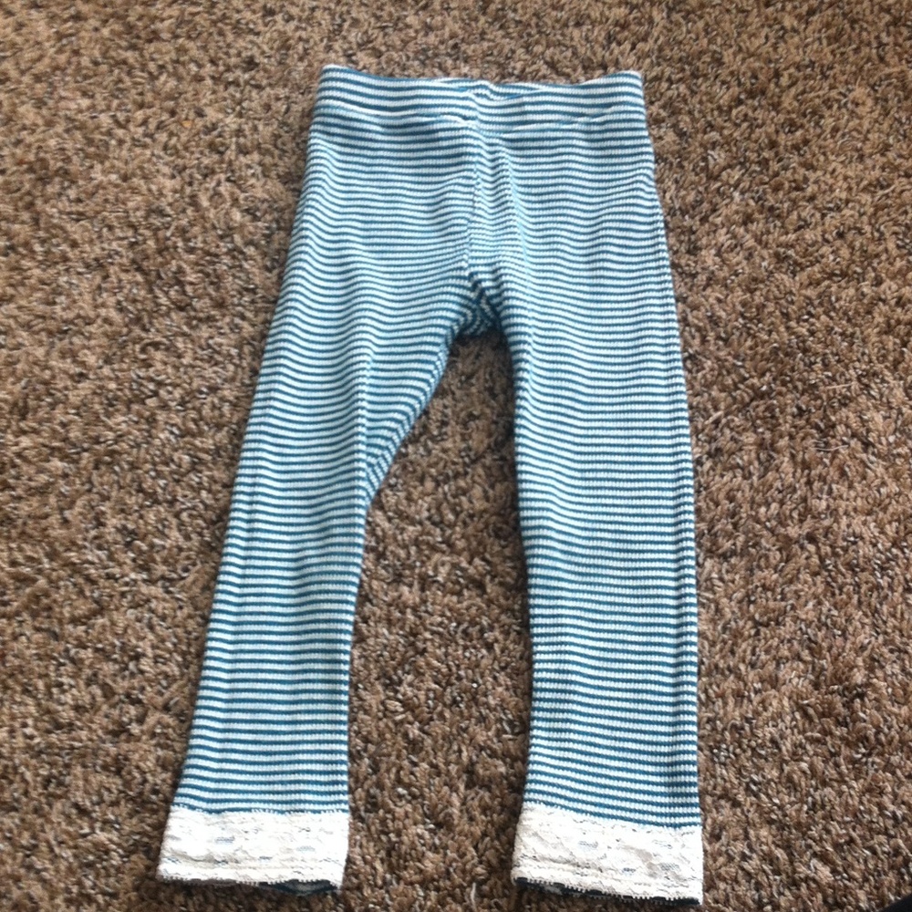 Girls striped leggings