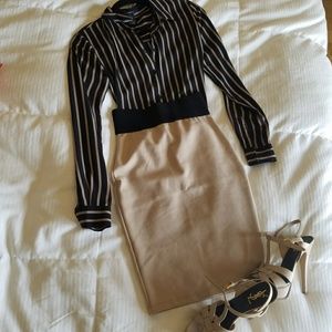 Pencil skirt and top set