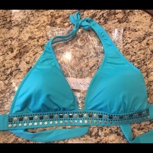 NWT Venus Teal Bikini Top