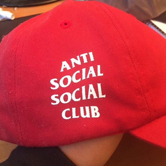Anti social social club hat red - Picture 3 of 3