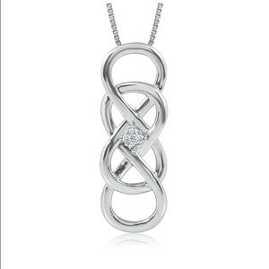 Helzberg Infinity diamond pendant