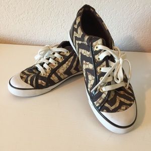 Coach brown and cream sneakers