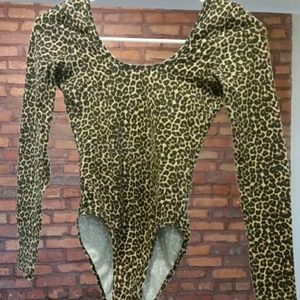 American Apparel Bodysuit Leopard