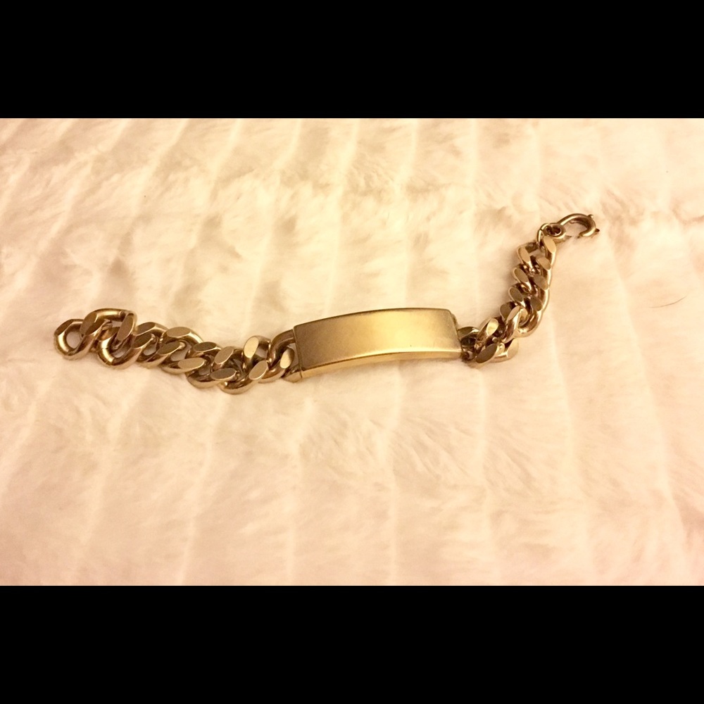 Men's swank gold tone bracelet