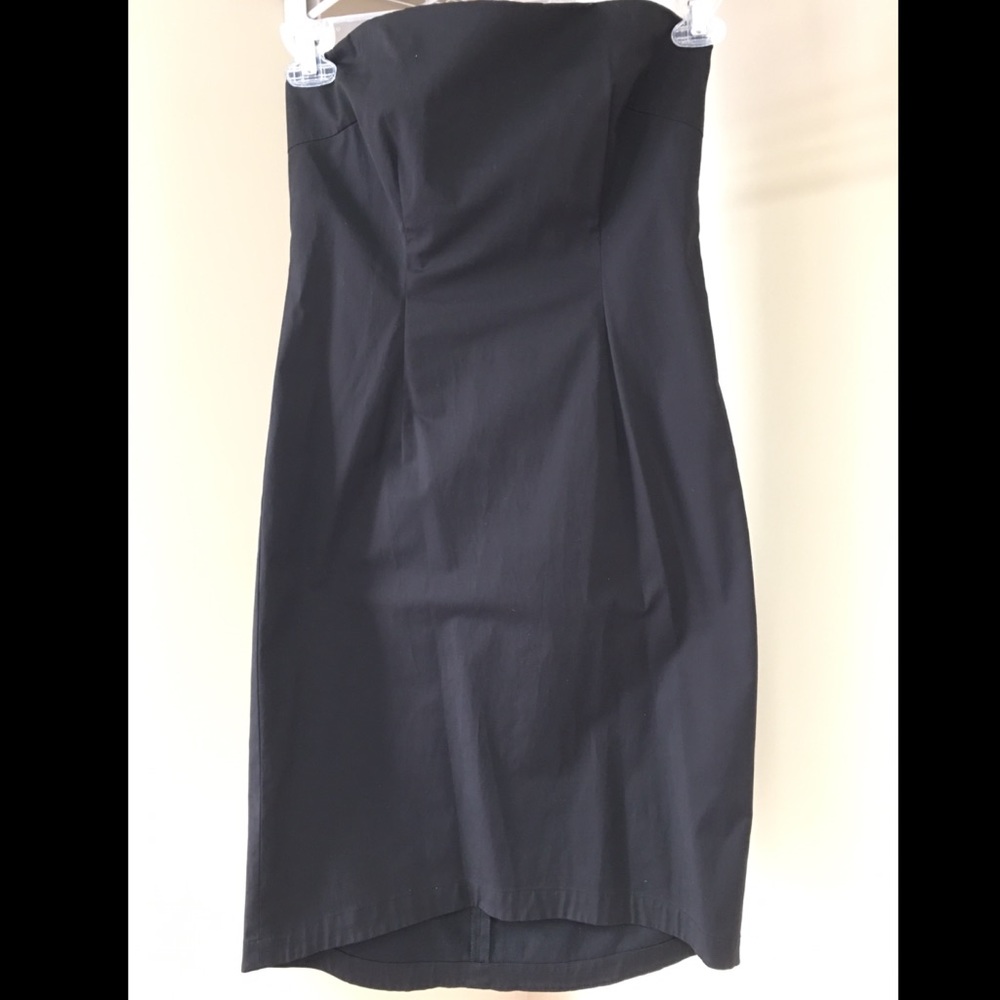 J. Crew strapless black dress